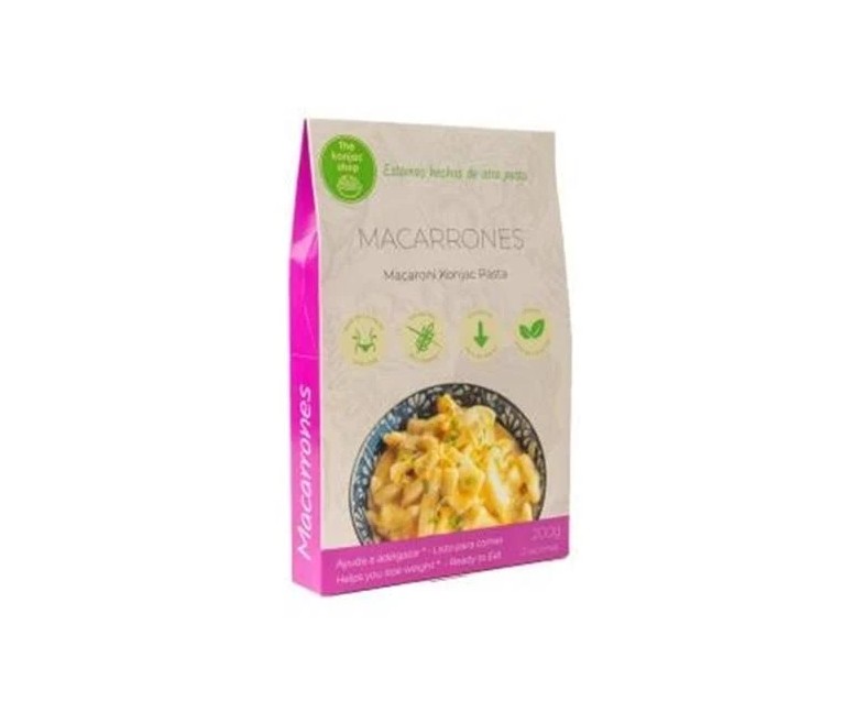 Macarrones de konjac sg vegan s/a 200 gr The Konjac Shop