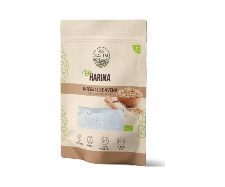 Harina de avena integral bio vegan 500 gr Eco Salim