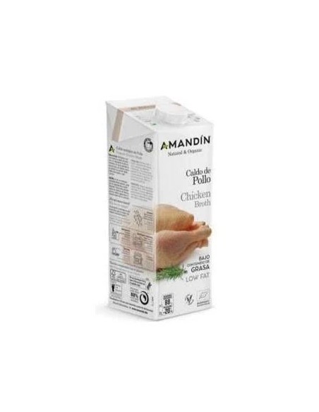 Caldo de pollo bio 1 l Amandin