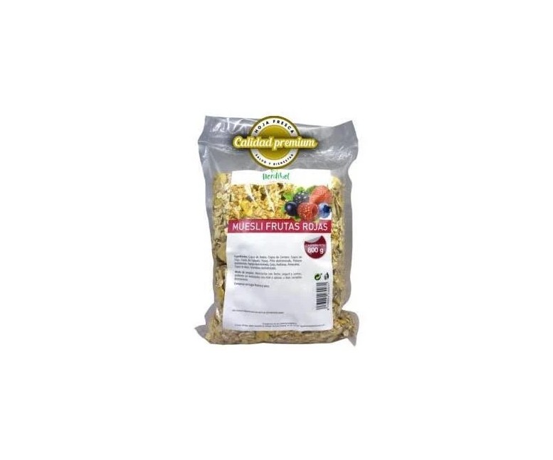 Muesli frutas rojas 800 gr Herdibel