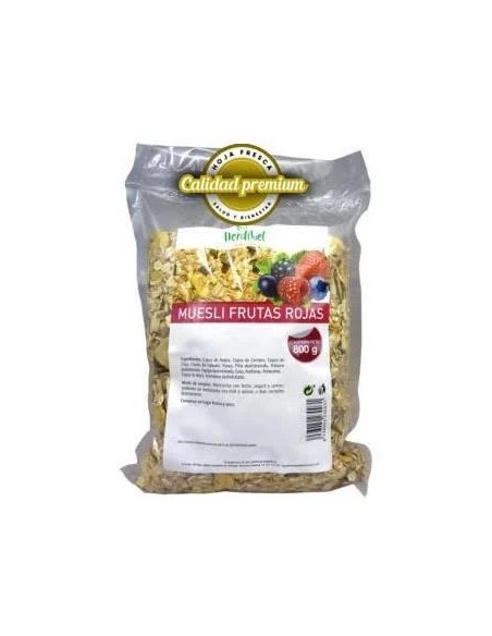 Muesli frutas rojas 800 gr Herdibel