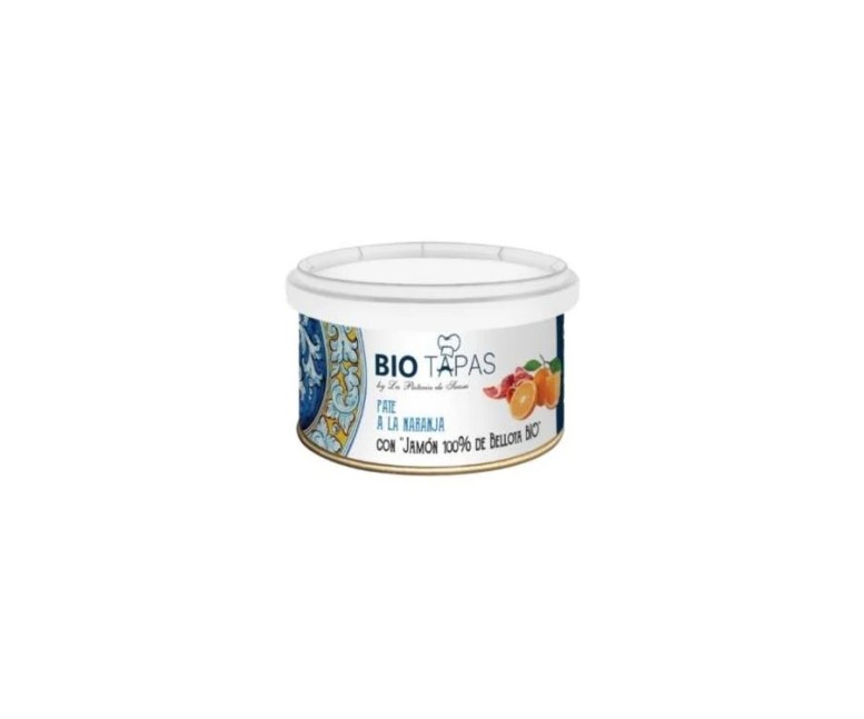 Pate bio naranja - jamón bellota 100%. Lata 100 gr Bio Tapas
