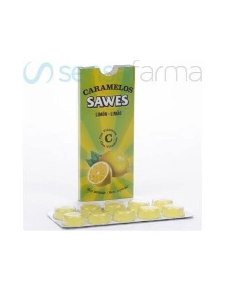 Caramelos balsam s/azúcar limón vit c blister 22 gr Sawes