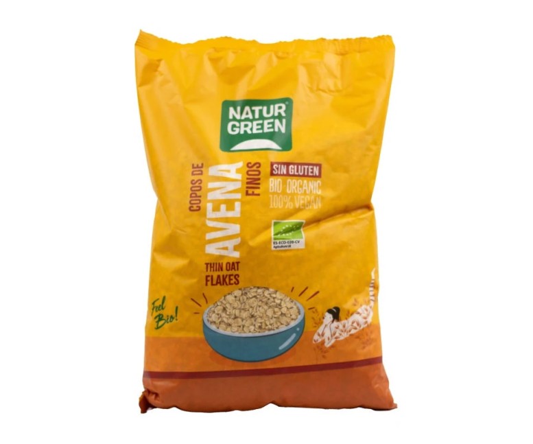 Copos de avena finos 1 kg NaturGreen