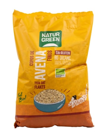Copos de avena finos 1 kg NaturGreen