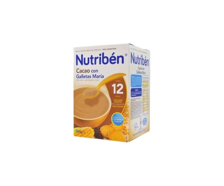 Nutribén cacao galletas maría papilla 500 gr Nutriben