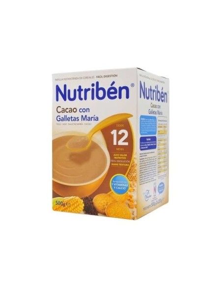 Nutribén cacao galletas maría papilla 500 gr Nutriben