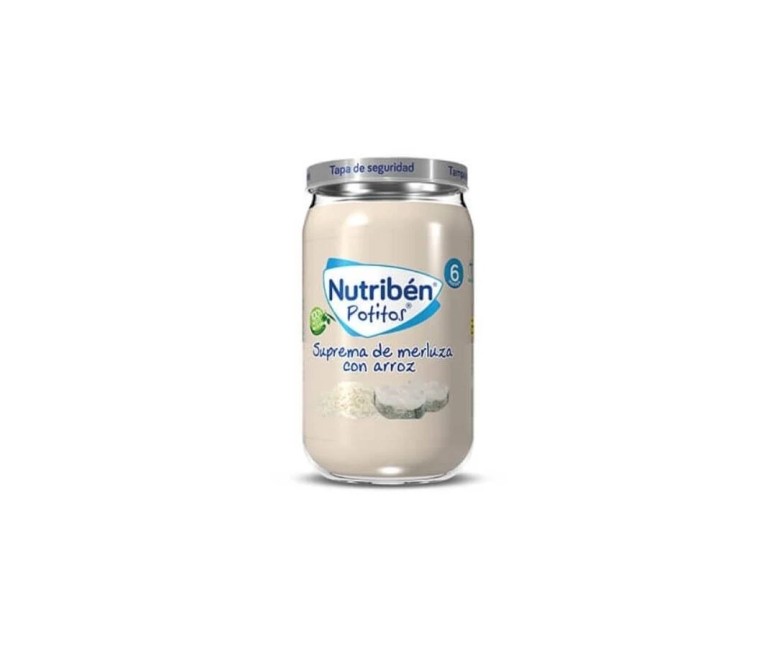 Nutriben puré-tarrito suprema merluza arroz 235 gr Nutriben