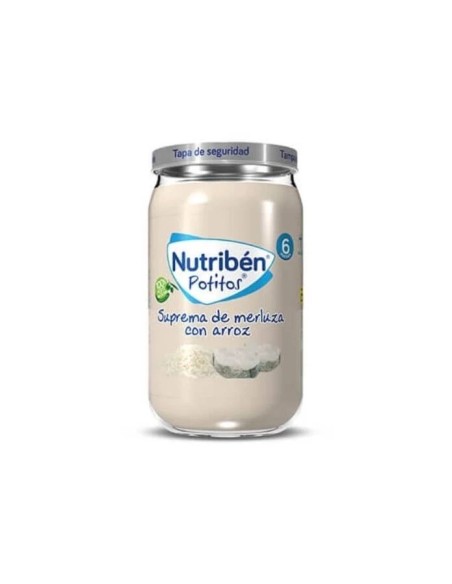 Nutriben puré-tarrito suprema merluza arroz 235 gr Nutriben