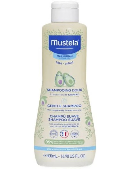 Champú suave bebé-niño 500 ml Mustela