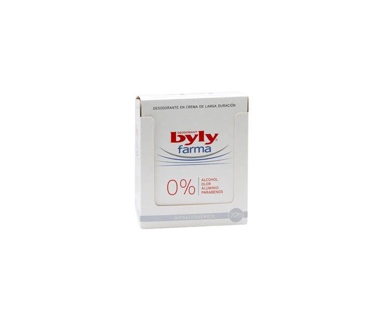 Byly farma desodorante crema 0% 72h 30 ml Byly