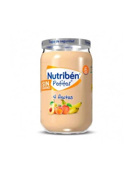 Nutriben puré-tarrito 4 frutas +6m 235 gr Nutriben