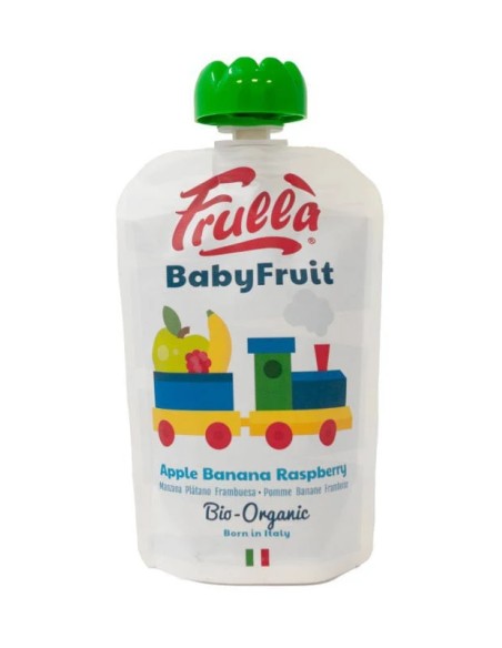 Baby pure de manzana arándanos y avena bio 10 uds - 100 gr Frulla