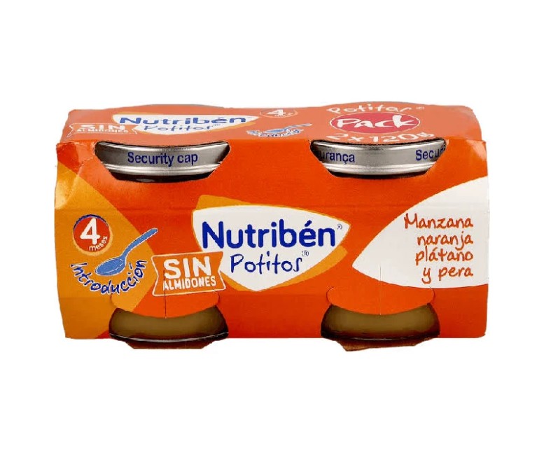 Nutribén puré-tarrito manza-naran-plata-galle 240 gr Nutriben