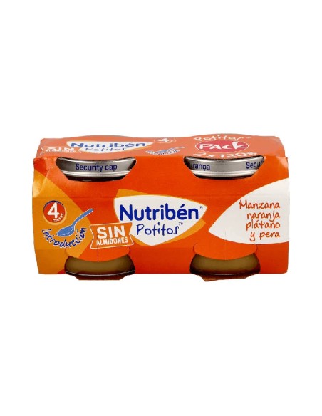 Nutribén puré-tarrito manza-naran-plata-galle 240 gr Nutriben