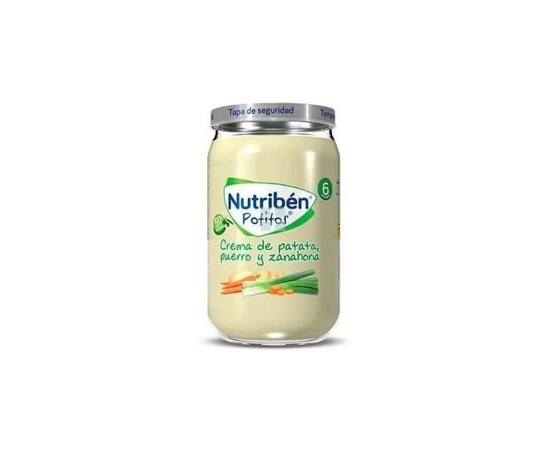 Nutriben puré-tarrito crema patata-puerro-zanahoria 235 gr Nutriben