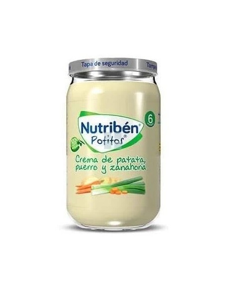Nutriben puré-tarrito crema patata-puerro-zanahoria 235 gr Nutriben