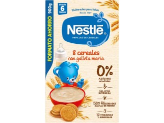 Nestlé papilla 8 cereales galleta maría
