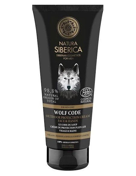 Wolf code men crema protectora facial-manos 80 ml Natura Siberica
