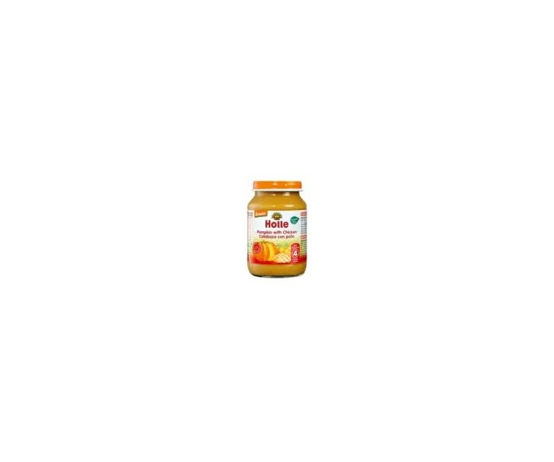 Puré-tarrito calabaza con pollo demeter 190 gr Holle
