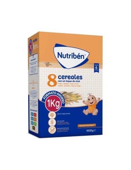 Nutriben 8 cereales miel galleta maría 1000 gr Nutriben