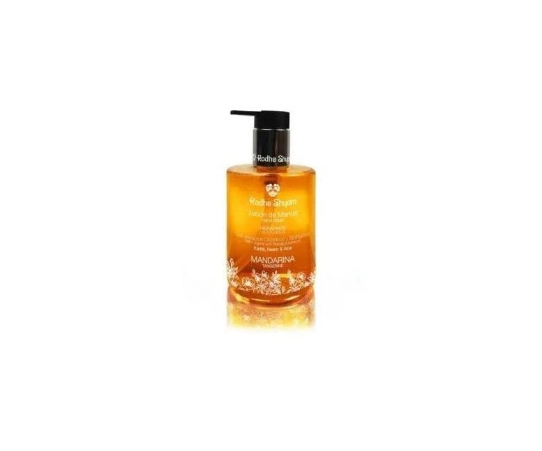 Jabón de manos mandarina con dosificador 300 ml Radhe shyam