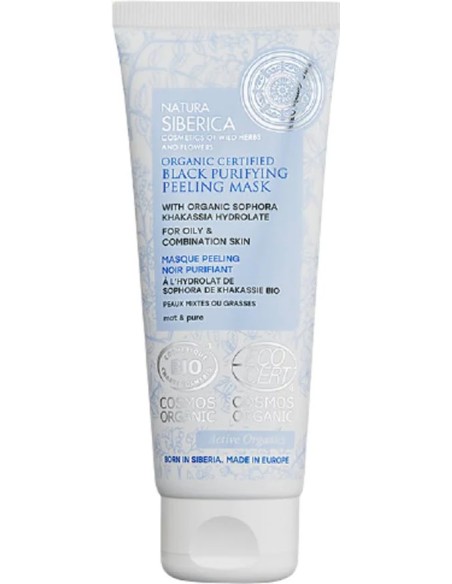 Mascarilla facial exfoliante negra purificante 75 ml Natura Siberica