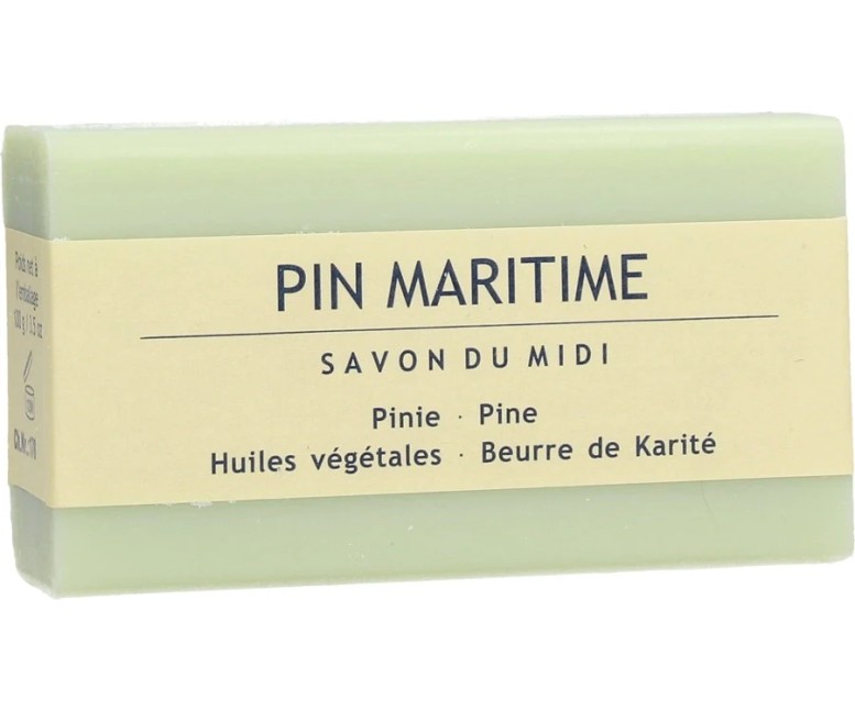 Jabón en pastilla de pino marítimo bio 100 gr Savon Du Midi
