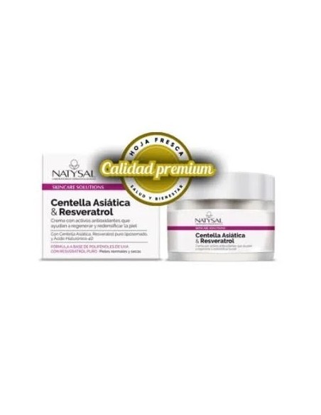 Centella asiática y resveratrol crema 50 ml Natysal
