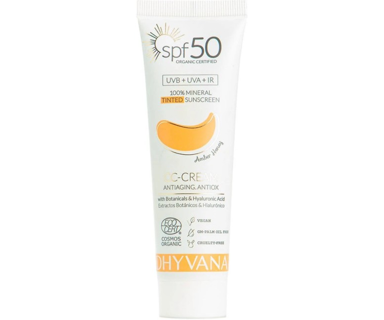 Solar spf50 color con ácido hialurónico eco 50 ml DHYVANA