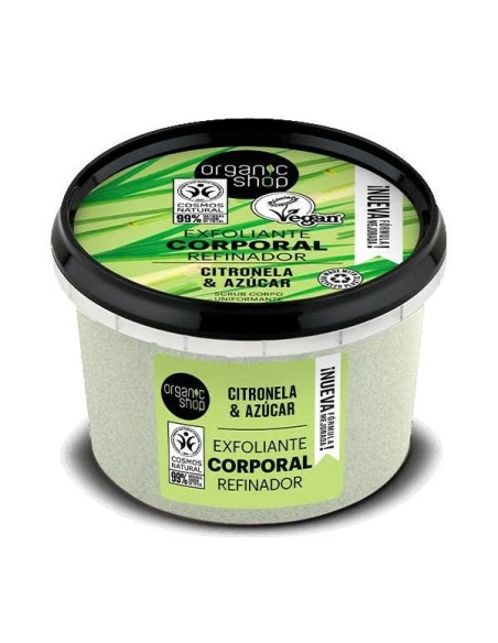 Exfoliante corporal refinador citronela 250 ml Organic Shop