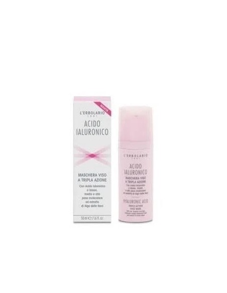 Ácido hialurónico máscara facial triple acción 50 ml L'Erbolario