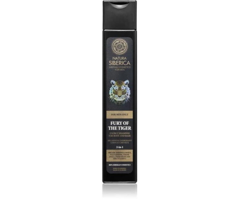 Fury of the tiger men champú energizante 250 ml Natura Siberica