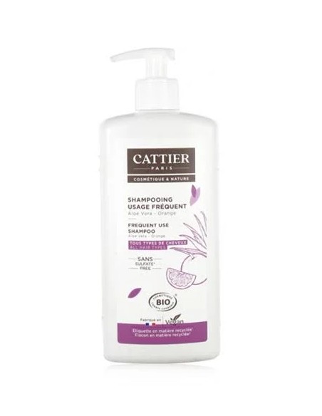 Champú sin sulfatos uso frecuente 500 ml Cattier
