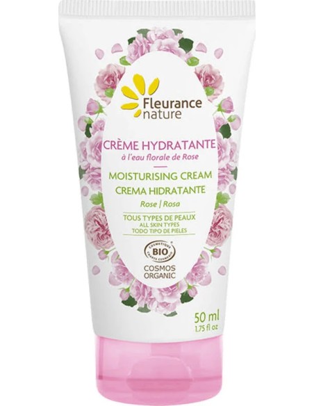 Crema hidratante con rosa 50 ml Fleurance Nature