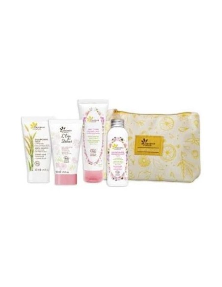 Cofre neceser rosa cuatro productos 4 productos - 50 ml Fleurance Nature
