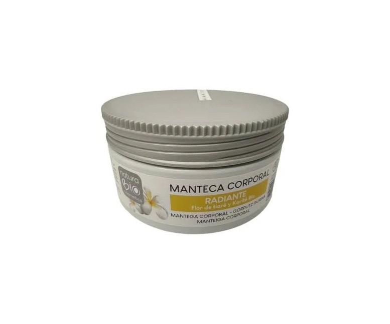 Manteca corporal radiante tiare-karité bio 200 ml NaturaBIO Cosmetics