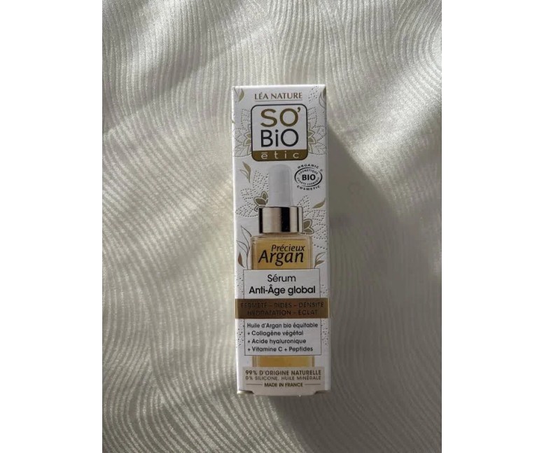 Serum facial antiedad global argán 30 ml So Bio Etic