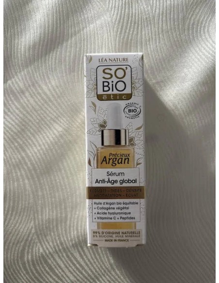 Serum facial antiedad global argán 30 ml So Bio Etic