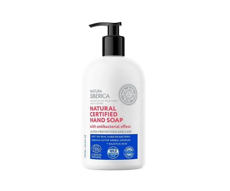 Jabón de manos higienizante antibacteriano 500 ml Natura Siberica