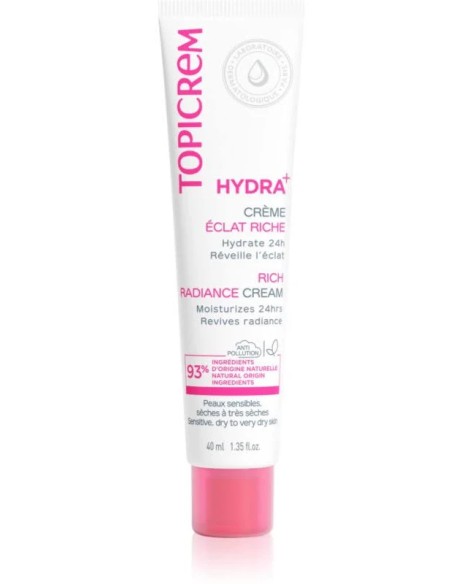 Topicrem hydra+crema hidrat ilumin rica 40 ml Topicrem