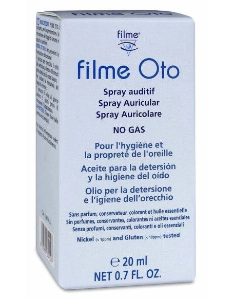 Filme Oto Auricular Detersión del Oído Spray 20 ml Hulka