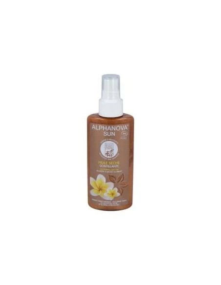 Aceite seco radiante con purpurina bio 125 ml Alphanova