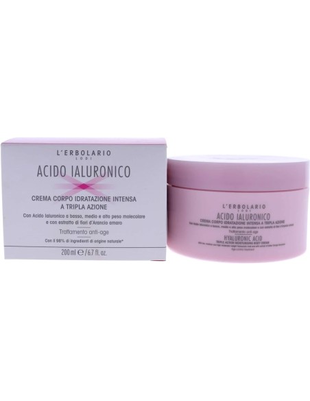 Ácido hialurónico crema cuerpo intensiva 200 ml L'Erbolario