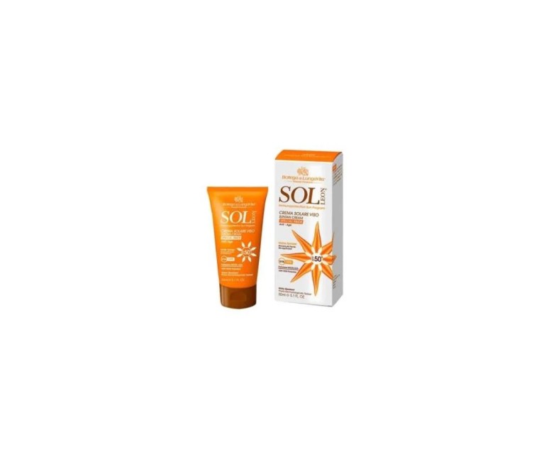Sol Leon crema facial solar spf 50 alta protección 50 ml Bottega di Lungavita