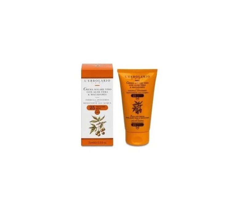 Solar crema facial aloe y macadamia 75 ml L'Erbolario