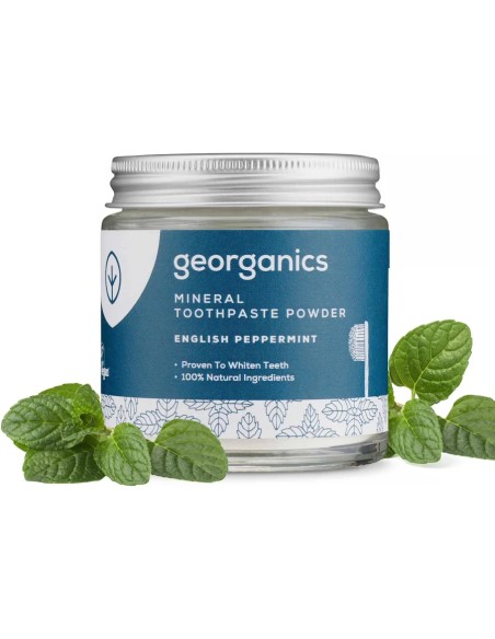 Dentífrico mineral menta polvo 60 ml Georganics