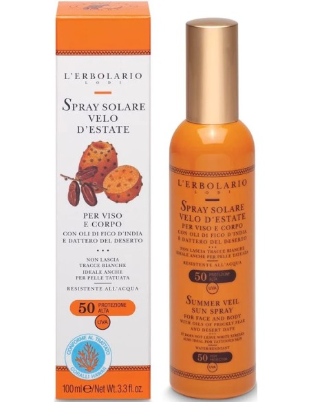 Solar spf50 velo invisible spray 100 ml L'Erbolario