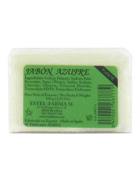 Jabón azufre forte 100 gr Estel-Farma