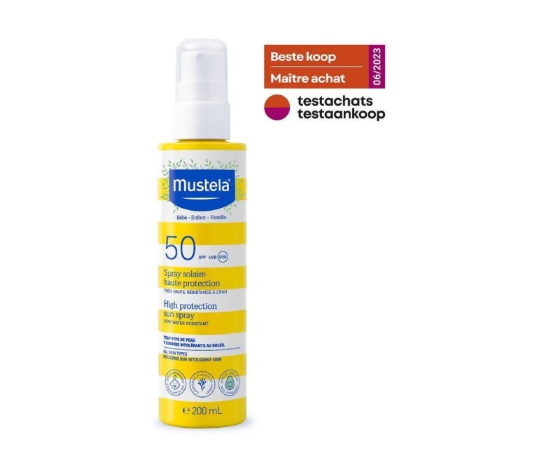 Spray solar spf50 familia 200 ml Mustela